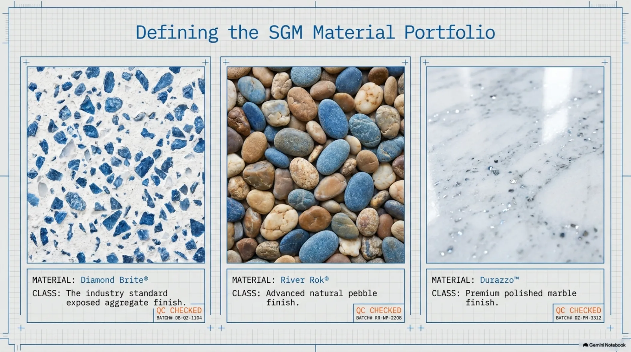 SGM Pool Finishes — Technical Specifications — slide 2